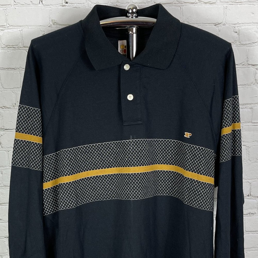 NWT VINTAGE 90'S REDSAND MEN'S "SHOWOFF" LONG SLEEVE POLO SHIRT